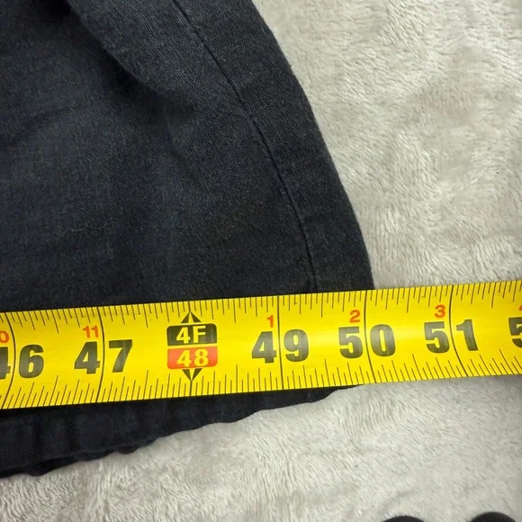 Tommy Bahama Maxi Dress Womens M Black Linen Blend Sundress Tiered Sleeveless - Picture 9 of 12